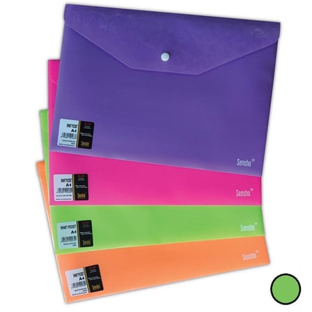 SENSHO A4 YEŞİL ÇITÇITLI DOSYA BSI0050-(***3 ADET***)