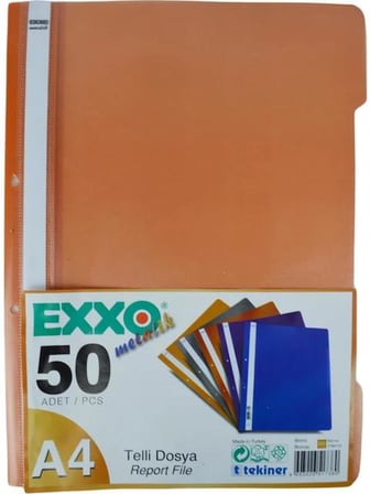 EXXO METALİK TELLİ DOSYA 50 Lİ BRONZ TTM110
