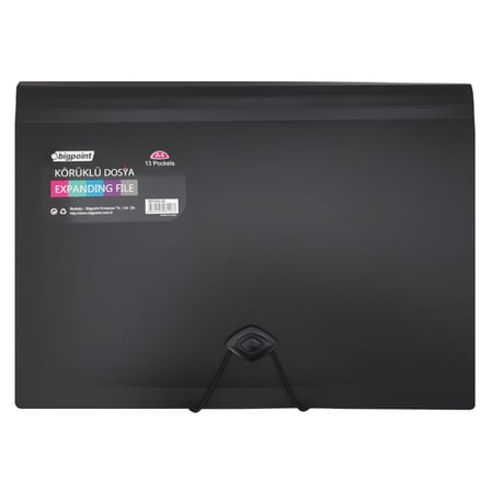 BIGPOINT BP266-95 KÖRÜKLÜ DOSYA 13 CEPLİ SİYAH