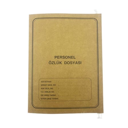 FUL PERSONEL ÖZLÜK DOSYASI ASKILI 8 Lİ