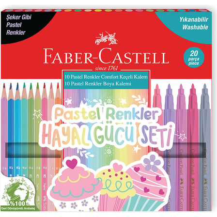 FABER PASTEL RENKLER HAYAL GÜCÜ SETİ 20 Lİ 000107