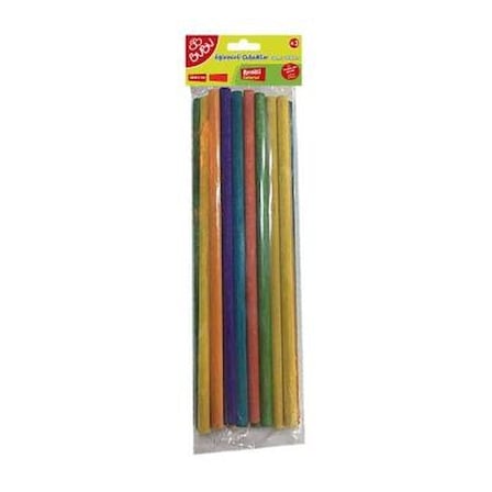 BU-BU HS0017 EĞLENCELİ ÇUBUKLAR RENKLİ 20x0,5 CM 24 LÜ-(***1 ADET***)