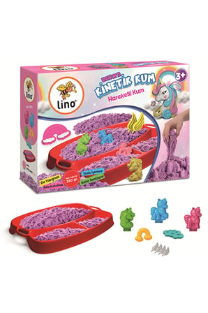 LINO KİNETİK KUM SETİ UNİCORN 350 GR KUM+6 KALIP LN-552