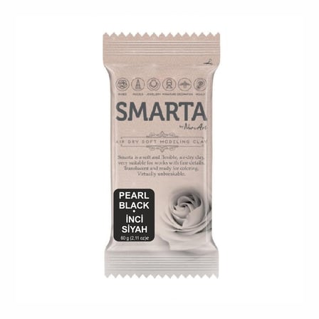 SMARTA 60 Gr. KİL METALİK SİYAH İNCİ-(***9 ADET***)