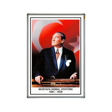 PANDA ATATÜRK PORTRESİ 50x70 METAL ÇERÇEVE PAN415