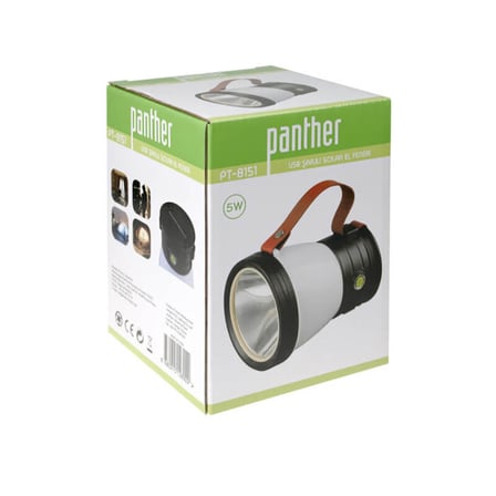 PANTHER PT-8151 USB ŞARJLI EL FENERİ