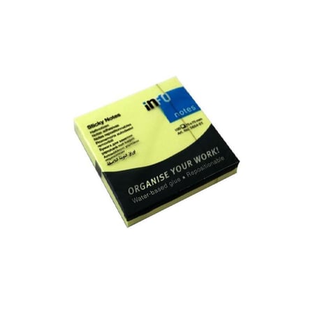 INFO NOTES 75x75 SARI POSTİT 100 yp 565401-(***6 ADET***)