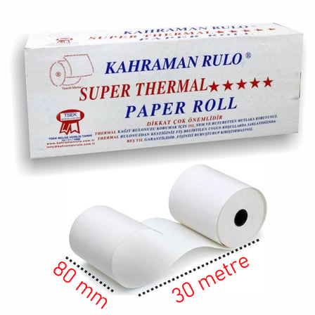 KAHRAMAN 80x30 TERMAL RULO 14 LÜ