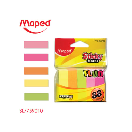 MAPED 15x50 FOSFORLU 5 RENK SAYFA AYRACI 88 Lİ 759010
