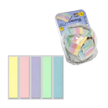 NOT YAZ SAYFA İŞARETLEYİCİ AYRAÇ (PASTEL RENKLİ KAĞIT AYRAÇ) ADET PMP-570-(***12 ADET***)