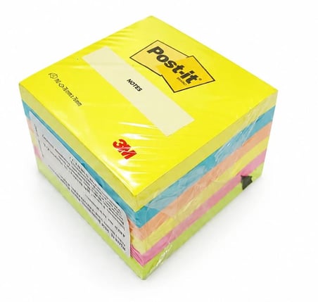 3M POST-İT 654-TFEN ENERGETIC 76x76 YAPIŞKANLI NOT KAĞIDI 100 YP.6 LI