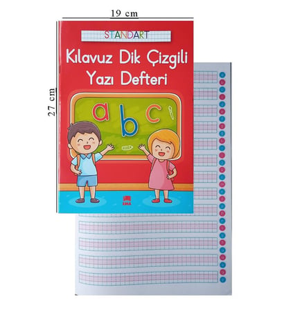 EMA A4 KILAVUZ DİK ÇİZGİLİ GÜZEL YAZI DEFTERİ-(***1 ADET***)