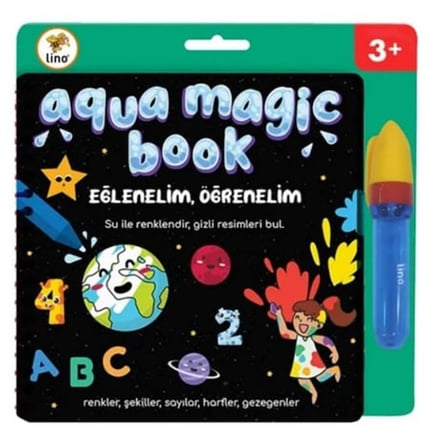 LINO TFL-1004 AQUA MAGIC BOOK EĞLENELİM ÖĞRENELİM SİHİRLİ BOYAMA KİTABI