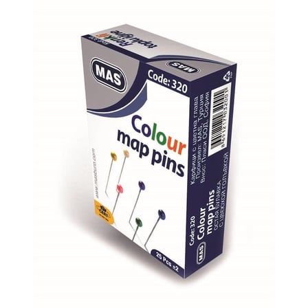 MAS 320 RENKLİ TOPLU İĞNE 32 MM-(***6 ADET***)