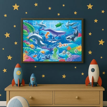 KS JP 31013 LIFE IN THE OCEAN JUMBO PUZZLE 50 PRÇ