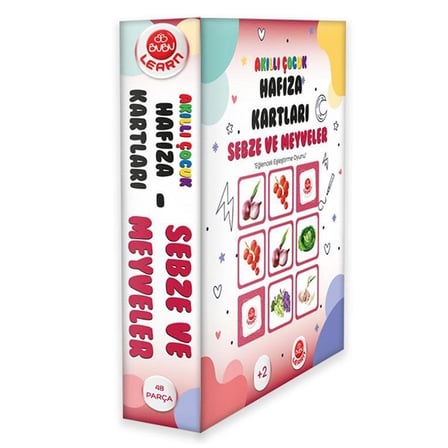 BU-BU AKILLI ÇOCUK HAFIZA KARTLARI SEBZE VE MEYVELER LRN012