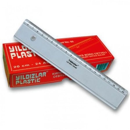 YILDIZLAR 20 CM. CETVEL KOD 004-(***1 ADET***)