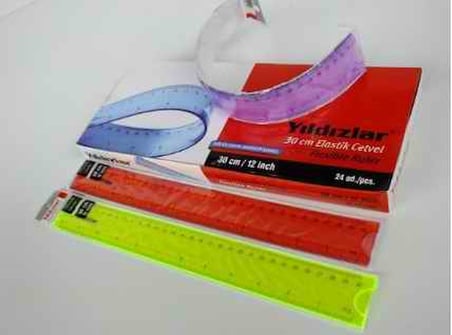 YILDIZLAR 30 CM. ELASTİK CETVEL KOD.146-(***1 ADET***)