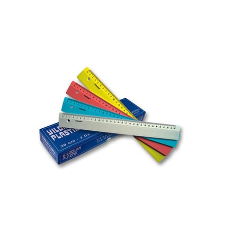 YILDIZLAR RENKLİ BÜRO CETVELİ 30 CM. KOD.070-(***1 ADET***)