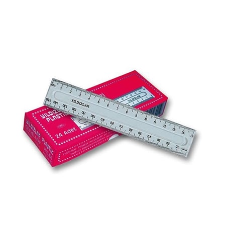 YILDIZLAR 15 cm CETVEL KOD 030-(***1 ADET***)