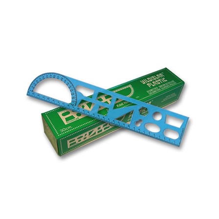 YILDIZLAR 30 CM. GEOMETRİK ŞABLON CETVEL KOD.006-(***1 ADET***)
