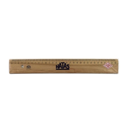 HATAS 30 cm.TAHTA CETVEL 0035-(***3 ADET***)