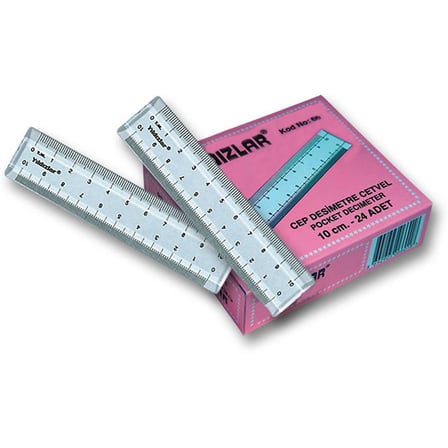 YILDIZLAR 10 CM. CEP DESİMETRE CETVELİ KOD 066-(***3 ADET***)