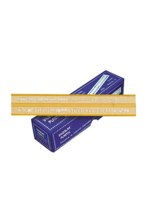 YILDIZLAR TEKNİK YAZI ŞABLONU 5 MM. KOD.052