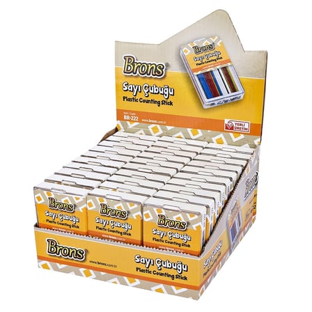 BRONS SAYI ÇUBUĞU PLASTİK KUTU BR-222-(***3 ADET***)