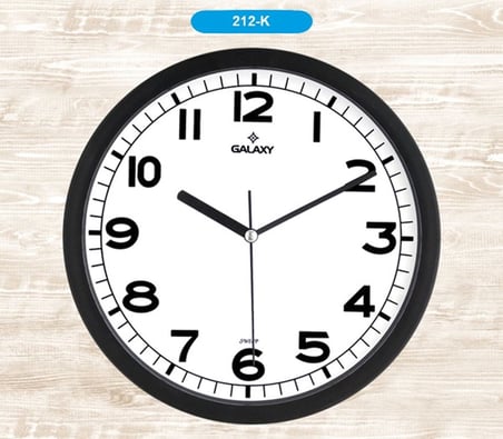 GALAXY 212-K SİYAH DUVAR SAATİ