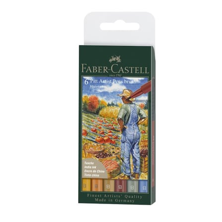 FABER PITT ARTİST PEN FIRÇA UÇLU ÇİZİM KALEMİ 6 LI SONBAHAR 1671790