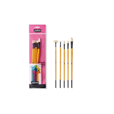 PEBEO SET-12 YAĞLI BOYA FIRÇA SETİ 5 Lİ