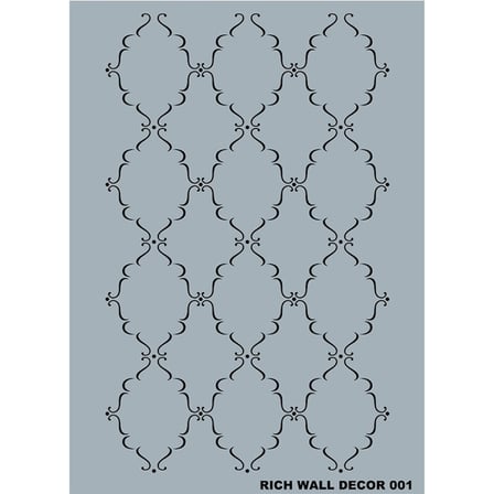 RICH WALL DECOR STENCIL 001