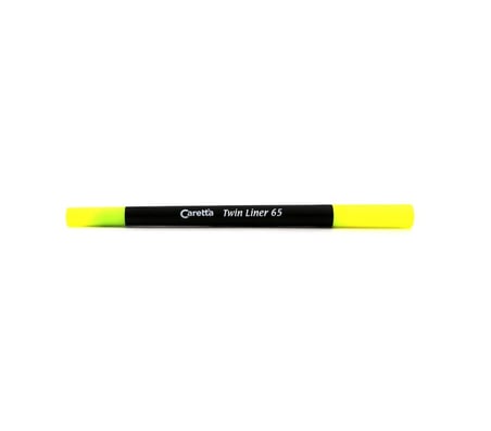 CARETTA TWİNLINER 65/13 SARI ÇİFT UÇLU KALEM-(***3 ADET***)
