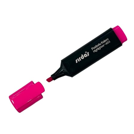 SIRDAŞ 603 FOSFORLU KALEM PEMBE-(***1 ADET***)