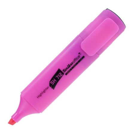 SCRİKSS SH 712 PEMBE FOSFORLU KALEM-(***6 ADET***)