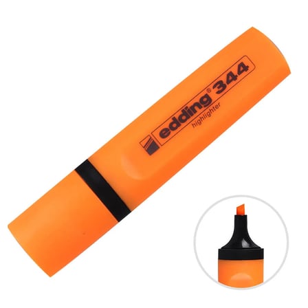 EDDİNG 344 TURUNCU FOSFORLU KALEM-(***1 ADET***)