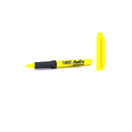 BİC BRITE LINER GRIP SARI FOSFORLU KALEM 811935-(***12 ADET***)