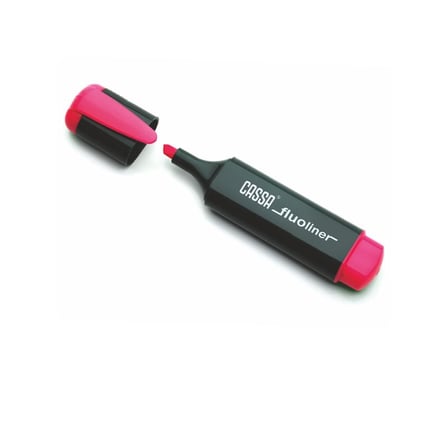 CASSA 8720 FLUO LINER PEMBE FOSFORLU KALEM-(***6 ADET***)