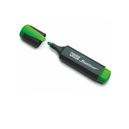 CASSA 8720 FLUO LINER YEŞİL FOSFORLU KALEM-(***9 ADET***)