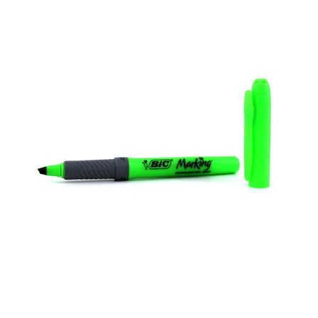 BİC BRITE LINER GRIP YEŞİL FOSFORLU KALEM 811932-(***6 ADET***)