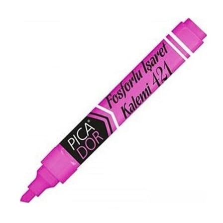 PİCATACK 441 FOSFORLU KALEM PEMBE KX 089B-(***9 ADET***)