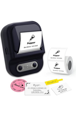 uryport P2 Kablosuz Etiket Yazıcı - Siyah
