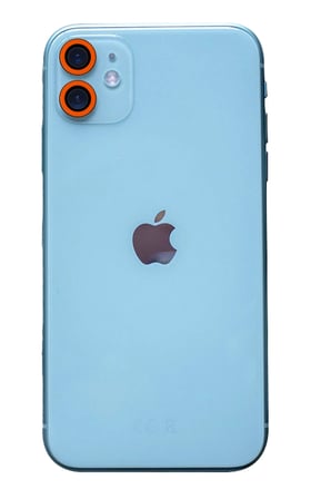 uryport Apple iPhone 11 Neon Fosforlu Kamera Lens - Turuncu