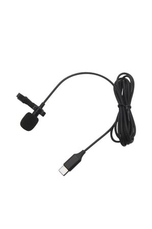 uryport Type-C 2 Metre Double Mikrofon - Siyah