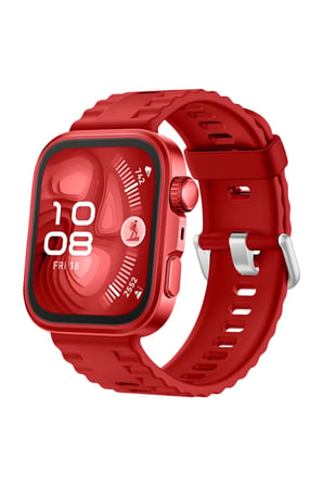 uryport Huawei Fit 4 Nova Silikon Kordon - Kırmızı