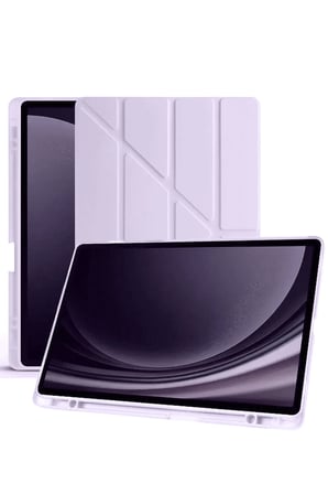 Uryport Samsung Galaxy X610 Tab S9 Fe Plus 12.4 Kılıf Kalemlikli Mars Tablet Kılıfı - Lila