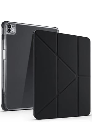Uryport Apple İpad Air 13 (2024) Kılıf Kalemlikli Mars Tablet Kılıfı - Siyah