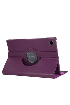 uryport Samsung Galaxy Tab A11 360 Tablet Deri Kılıf - Mürdüm