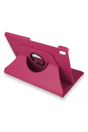 uryport Lenovo M10 FHD Plus X606F Kılıf 360 Tablet Deri Kılıf - Pembe